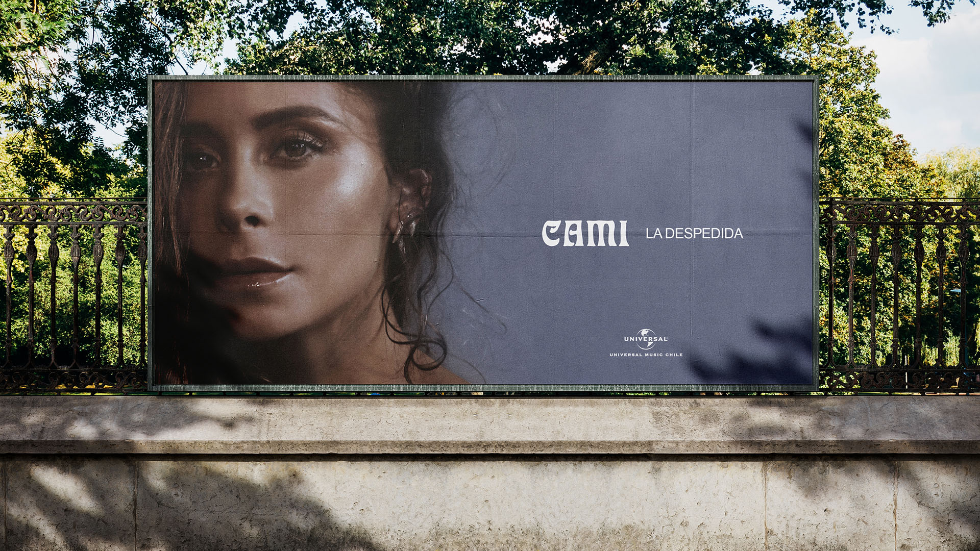 Billboard for Chilean singer Cami's single 'La Despedida,' with art direction and photography by Jon Jacobsen.